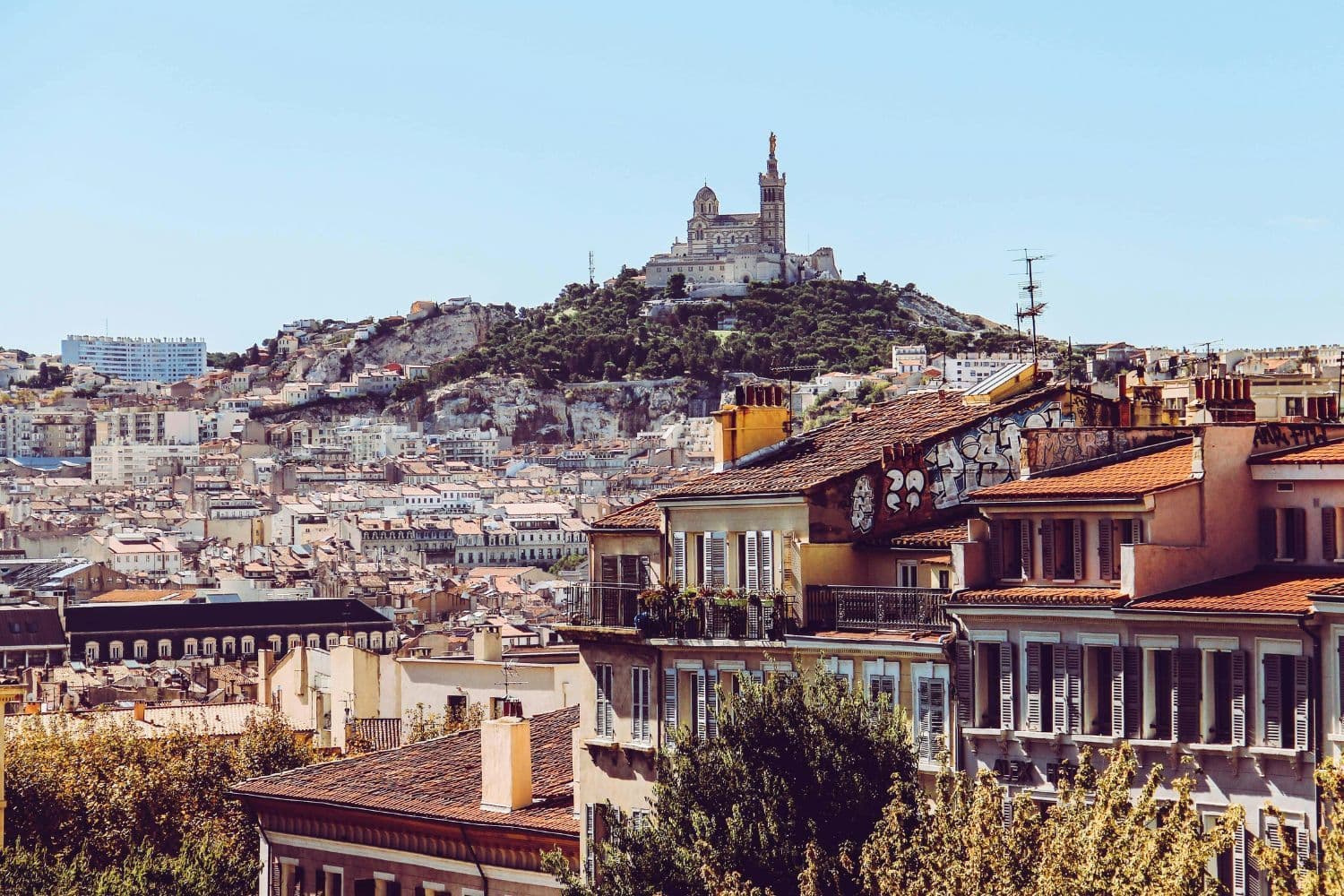 Vue sur la Basilique Notre-Dame de la Garde